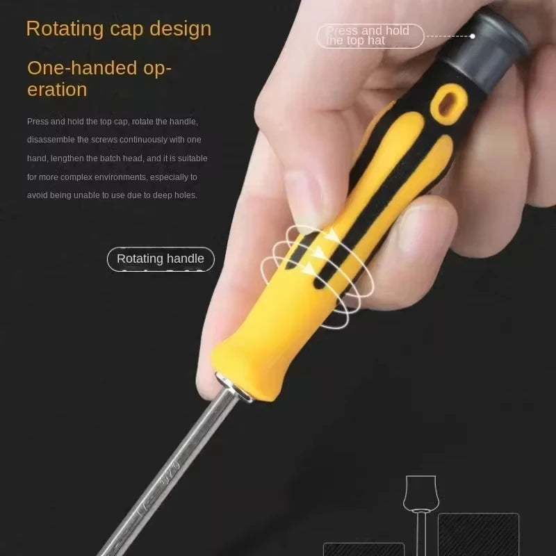 Mini Screwdriver Set 12 in 1 Precision Repair Tool Kit with Torx Phillips Slotted Magnetic Drill Bits