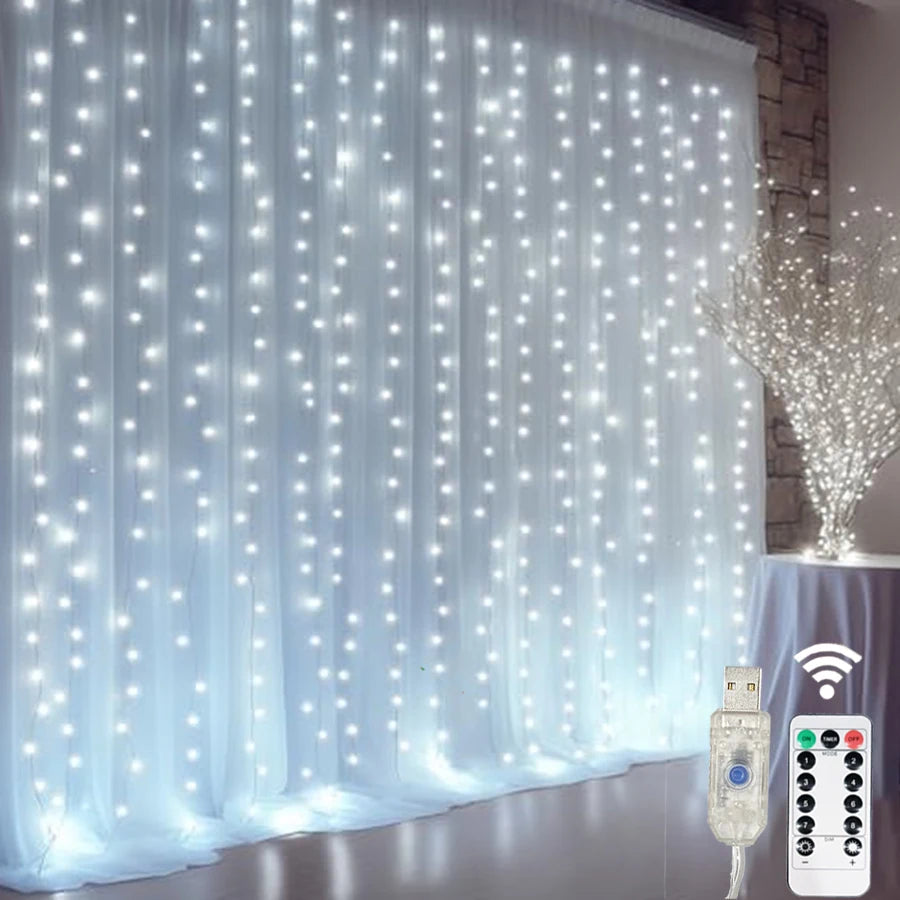 Curtain Light Outdoor Fairy String Lights