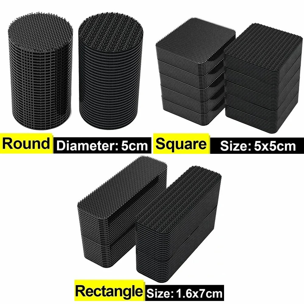 New Carpet Fixing Stickers Double Faced High Adhesive Car Carpet Fixed Patches Home Floor Foot Mats Anti Skid Grip Tapes