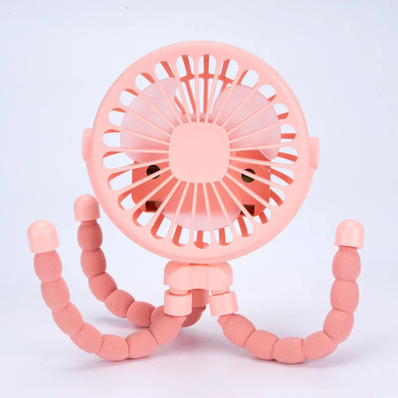 Multi-Functional USB Rechargeable Octopus Mini Fan