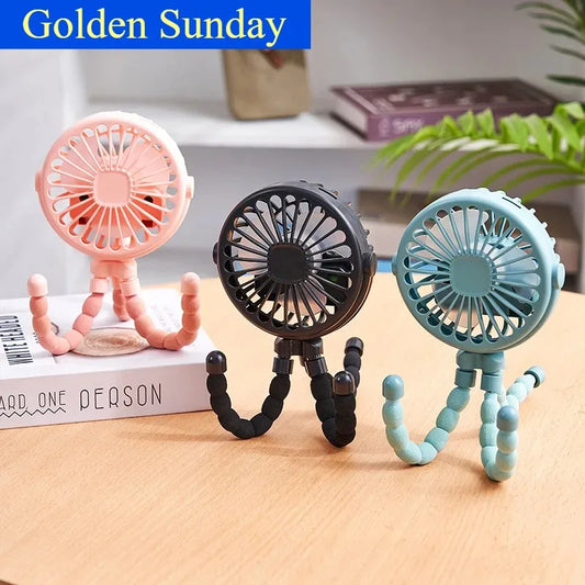 Multi-Functional USB Rechargeable Octopus Mini Fan