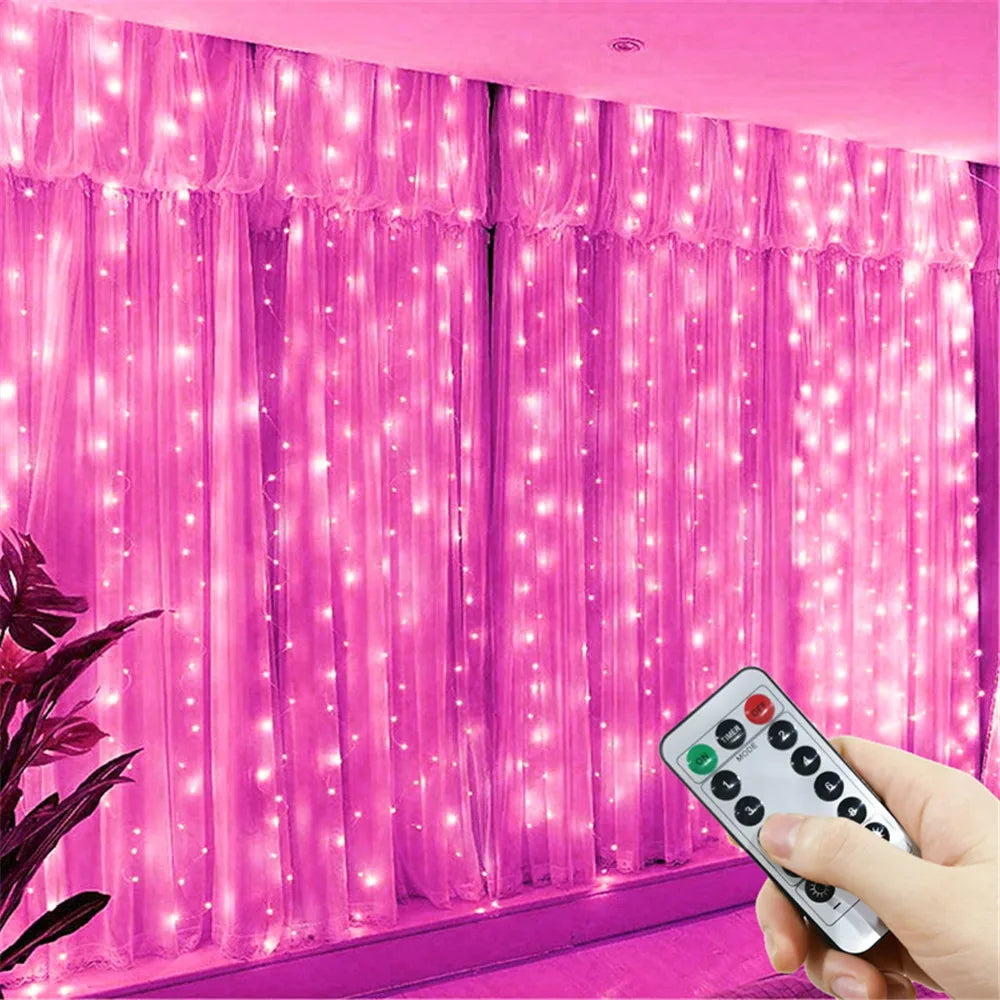 Curtain Light Outdoor Fairy String Lights