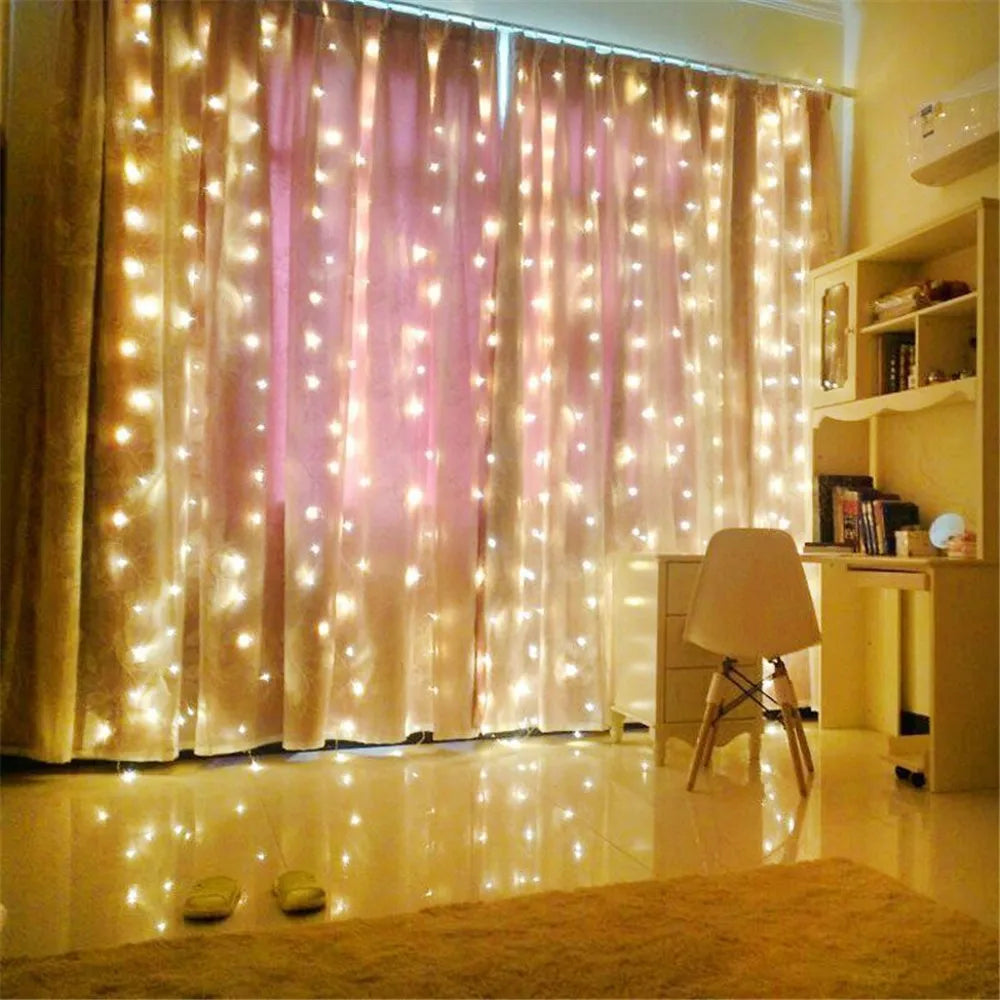 Curtain Light Outdoor Fairy String Lights