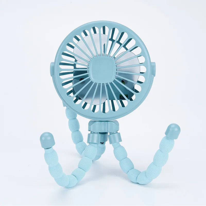 Multi-Functional USB Rechargeable Octopus Mini Fan